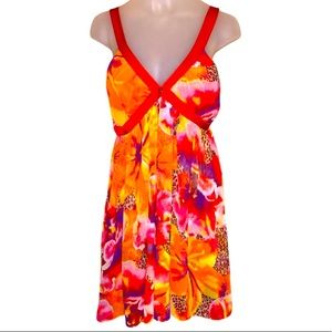 Victorias Secret Y2K 2000s Very Sexy tropical floral chemise cherry red NWOT S